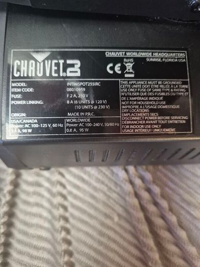 Chauvet DJ Intimidator Spot 255 IRC Moving Head Light (Perfect Working Order)