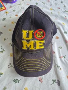 John Cena Hat Cap Black Yellow 2013 Authentic Wrestling WWE 10 Years Strong