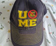 John Cena Hat Cap Black Yellow 2013 Authentic Wrestling WWE 10 Years Strong