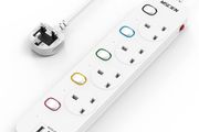 Mscien 3M Extension Lead with USB Slots, 4 Way 3 USB Extension Socket with Individual Switches Mountable Overload Protection Power Strips with 3Metre Extension cable 3250W
