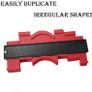 Contour Gauge 25cm/10 Inch Irregular Profile Duplicator for Woodwork Shape Tracing Template Measure Tool Profile Jig Guide Pipe Tile Frame Gauge Metal Welding Fabrication Silhouette Extraction Measure Image 4