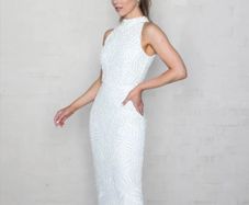 Folkster Ivory beaded 'Cassidy' dress