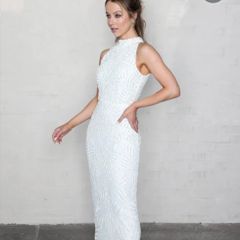 Folkster Ivory beaded 'Cassidy' dress