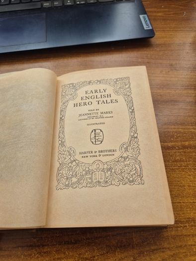 Antique Early English Hero Tales Jeannette Marks 1915