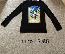 Sonic the Hedgehog top, 11 to 12