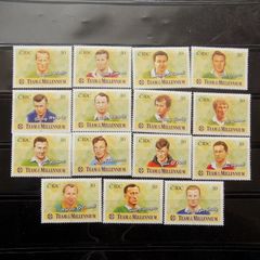 Ireland 1999 GAA Millenium Football Team Stamp Set.MNH.
