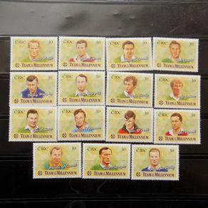 Ireland 1999 GAA Millenium Football Team Stamp Set.MNH.