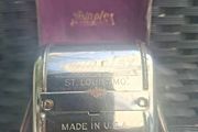 Antique 1920's Twinplex Razor Blade Sharpener Stropper with metal case made in St.Louis USA