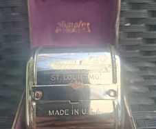 Antique 1920's Twinplex Razor Blade Sharpener Stropper with metal case made in St.Louis USA