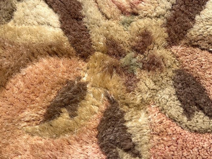 Old Round Chinese Aubusson Rug 117cm