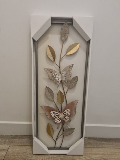 Floral Metal Wall Art 28.6cm X 74.3cm