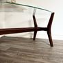 Vintage Retro Mid Century Teak & Glass Coffee Table Image 8