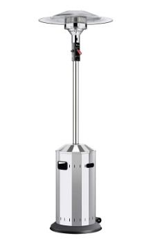 Elegance Gas  patio heater, gas radiant heater, heater with stepless regulation, Eco Plus burner, transport wheels, tip-over protection
