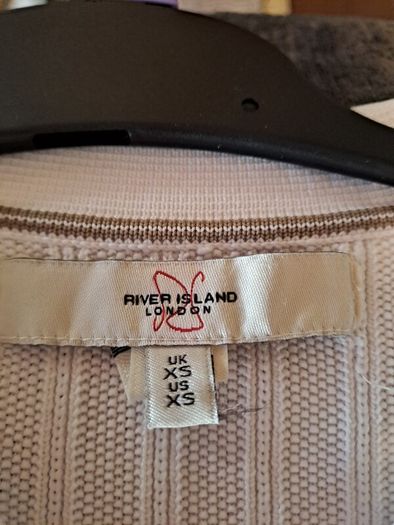River Island white xs new fitted top