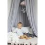 Powder Pink LINEN Playmat with beautiful ruffle arround Image 4