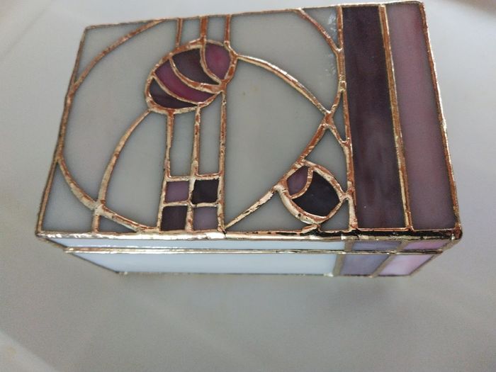 small stained glass jewelry box