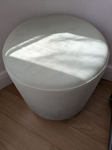 Mint green pouffe footstool