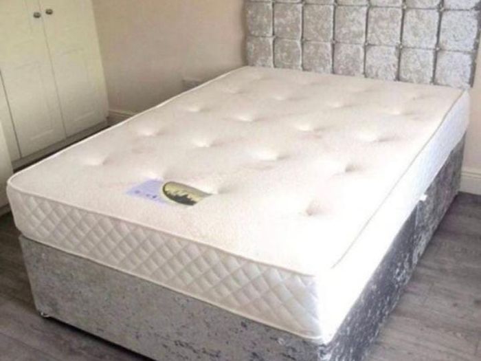 New Stylish single ,Double 4ft, 4ft6, King 5ft And 6ft Superking Sizes Divan Beds Instock. Drawers And Optional Tufted Mattresses Available. Free Delivery