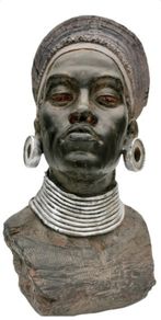African Man (53cm) - Cast Stone