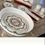 Anthropologie Festive Bistro Tile Spoon Rest Dish Image 4