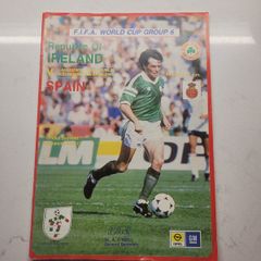 Ireland v Spain programme 1989 programme