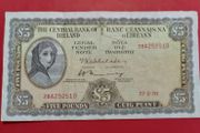 Irish 1970  Lavery Five pound banknote in Fine condition