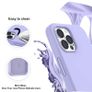Liquid Silicone Case For iPhone 12 Pro Max Luxury Thin Soft Phone Cover New Lilac Purple - FHT4IP12PMLK Image 2