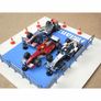 Slot Track Scenics: Parc Ferme Set     (Scalextric scenic) Image 3