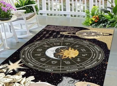 Zodiac sign themed rug free postage