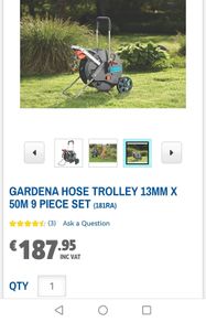 Gardenia 50 meter hose cart