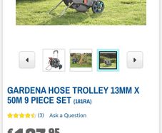 Gardenia 50 meter hose cart