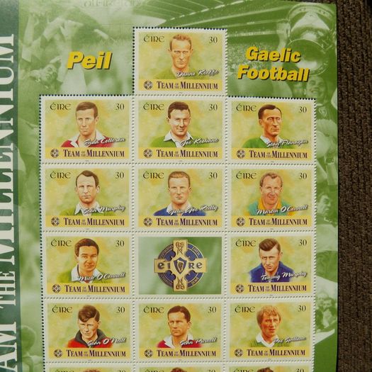 Ireland 1999.GAA Football Team of the Millenium.Full set of 15 Players.MNH.