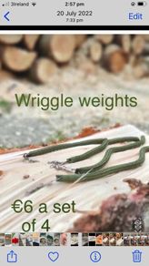 Salmon &trout wriggle weights for river fishing