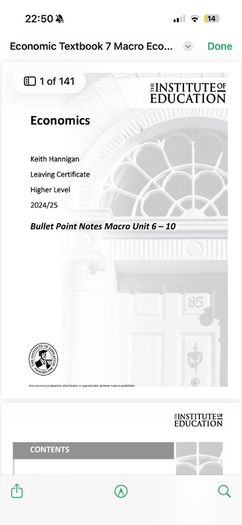 All business Institute of Education notes(Leaving Cert)