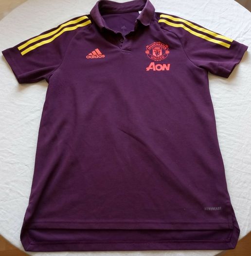 Manchester United  Adidas Polo Top Size S Adults