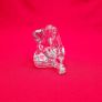 Dolce Verre. Figurine of a Woman with a Bun, solid lead crystal, glass paperweight. Ornament Image 5