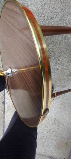 1960s /70s french art deco table floor lamp ,working,,used nice condition,3 legs veneer, see pictures for condition ,buyer collects, sold as seen,freestanding.