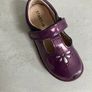 Clark's Startrite Tbar Shoe - Black Currant EU24 Image 5