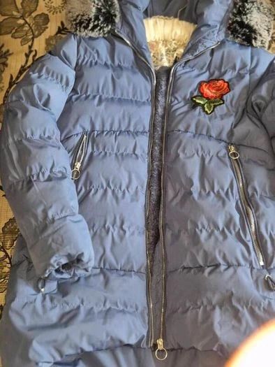 B&Q Girls Purple Puffer Coat - Age 15/16 - Excellent Condition, AV