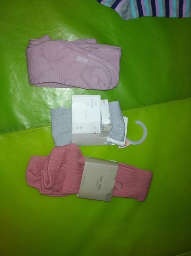Baby girl tights bundle12-24 new!!! Zara and ff