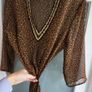 Inspired leopard print beachwear tunic  Sz L /XL (Fit 12-14 UK) Image 6