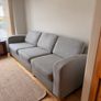 Grey Fabric DFS sofa Image 2