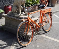 Vintage Orange Kronan Bicycle - Swedish Classic
