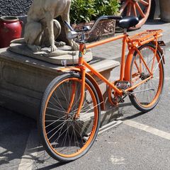Vintage Orange Kronan Bicycle - Swedish Classic