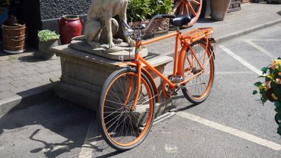 Vintage Orange Kronan Bicycle - Swedish Classic