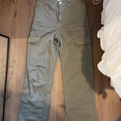 Zara khaki green cargo pants size 34 (would fit uk 8)