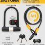 Heavy Duty Bicycle U Lock Shackle and Mount Holder, for Road Bike, Electric Bike, Folding Bike, Mountain Bike Image 2