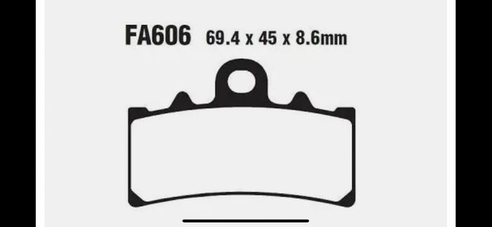 KTM motorbike front brake pads
