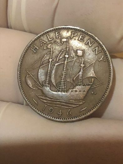 George VI half penny  x 36 Pictures