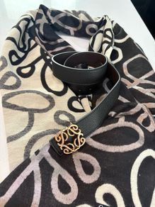 Loewe matching belt and scarf